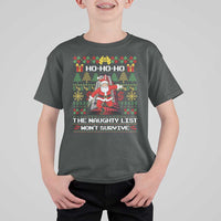 Nakatomi Plaza Christmas T Shirt For Kid Funny Santa Gun Cosplay Xmas - Wonder Print Shop