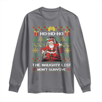 Nakatomi Plaza Christmas Long Sleeve Shirt Funny Santa Gun Cosplay Xmas - Wonder Print Shop