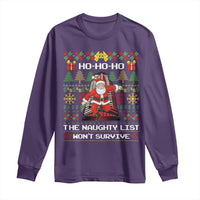 Nakatomi Plaza Christmas Long Sleeve Shirt Funny Santa Gun Cosplay Xmas - Wonder Print Shop