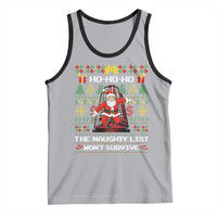 Nakatomi Plaza Christmas Tank Top Funny Santa Gun Cosplay Xmas - Wonder Print Shop