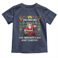 Nakatomi Plaza Christmas Toddler T Shirt Funny Santa Gun Cosplay Xmas - Wonder Print Shop