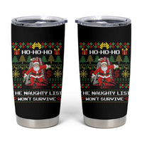 Nakatomi Plaza Christmas Tumbler Cup Funny Santa Gun Cosplay Xmas - Wonder Print Shop