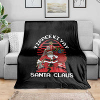 Nakatomi Plaza Christmas Throw Blanket Yippee Ki Yay Santa Claus - Wonder Print Shop