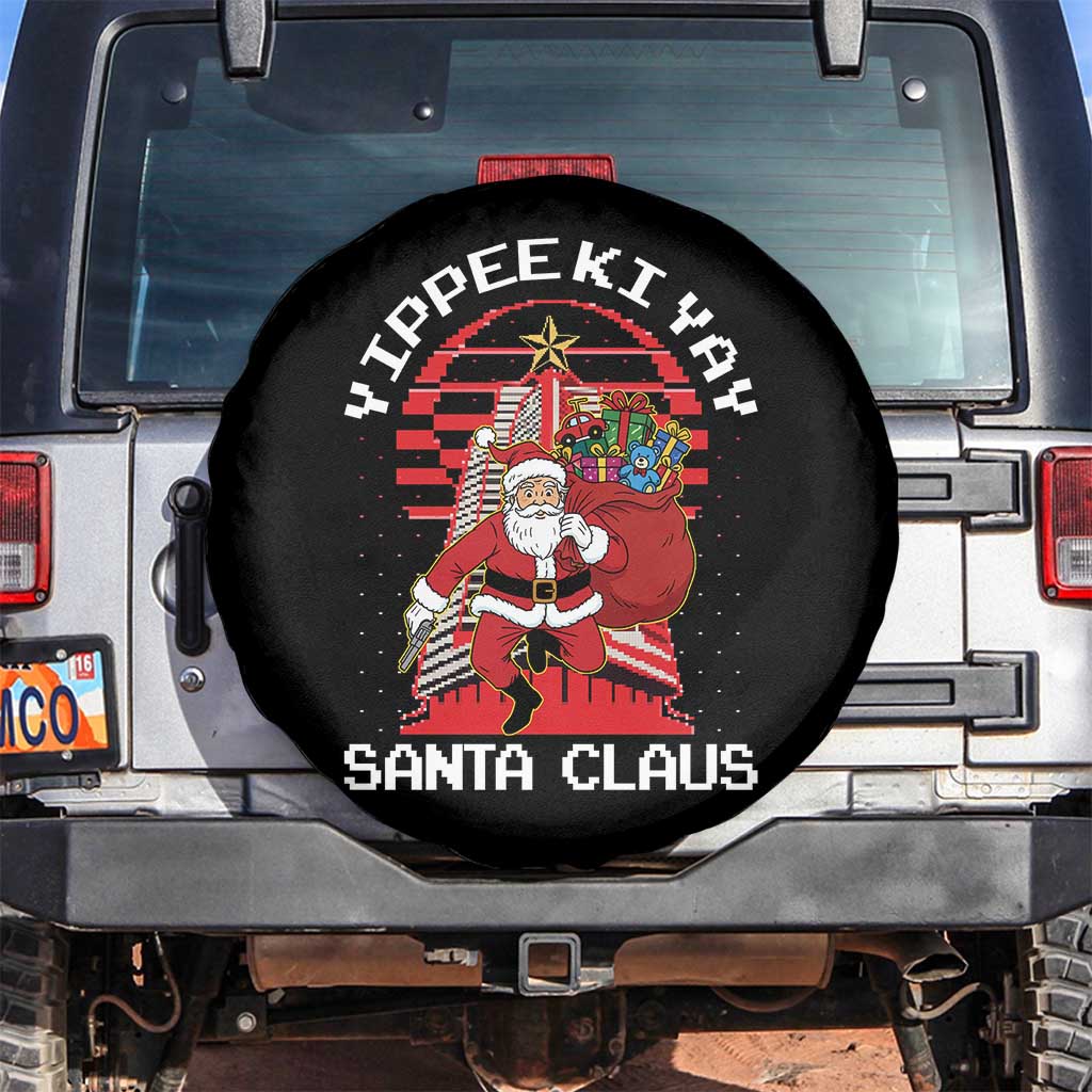 Nakatomi Plaza Christmas Spare Tire Cover Yippee Ki Yay Santa Claus - Wonder Print Shop