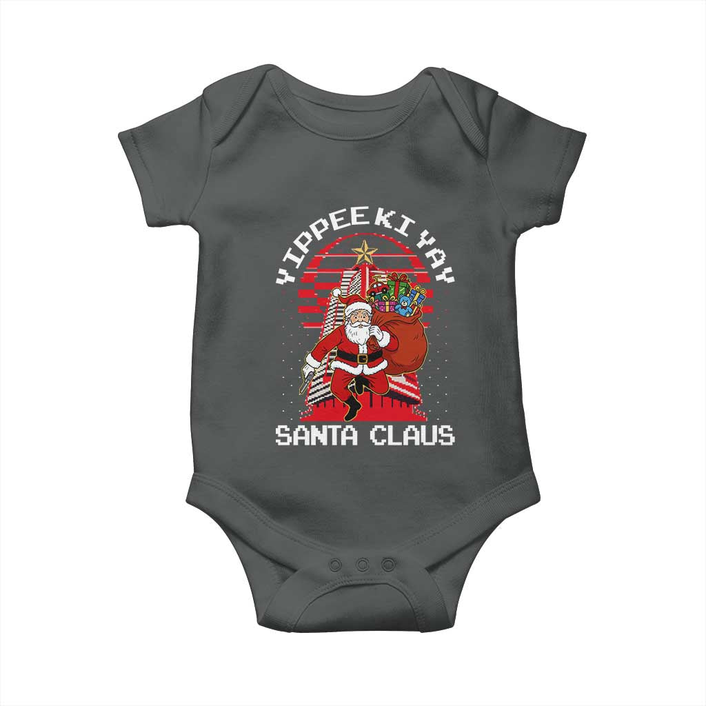 Nakatomi Plaza Christmas Baby Onesie Yippee Ki Yay Santa Claus - Wonder Print Shop