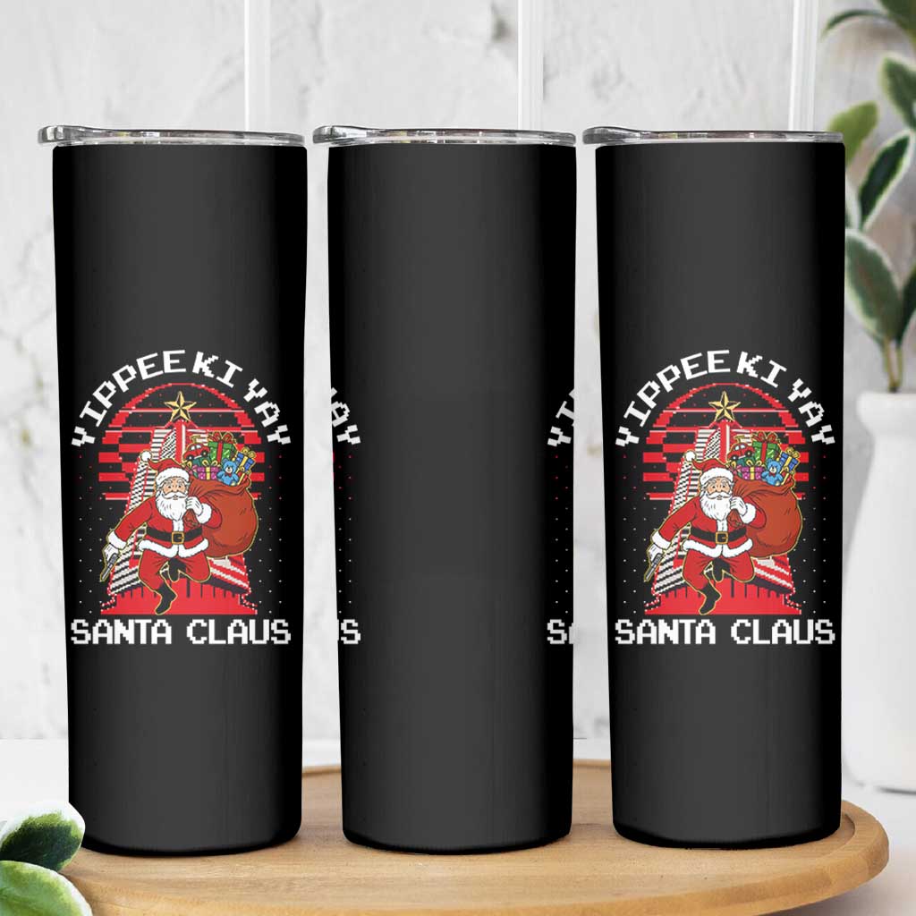 Nakatomi Plaza Christmas Skinny Tumbler Yippee Ki Yay Santa Claus - Wonder Print Shop