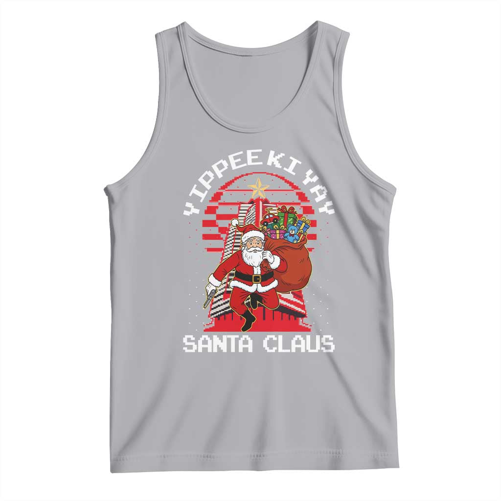 Nakatomi Plaza Christmas Tank Top Yippee Ki Yay Santa Claus - Wonder Print Shop