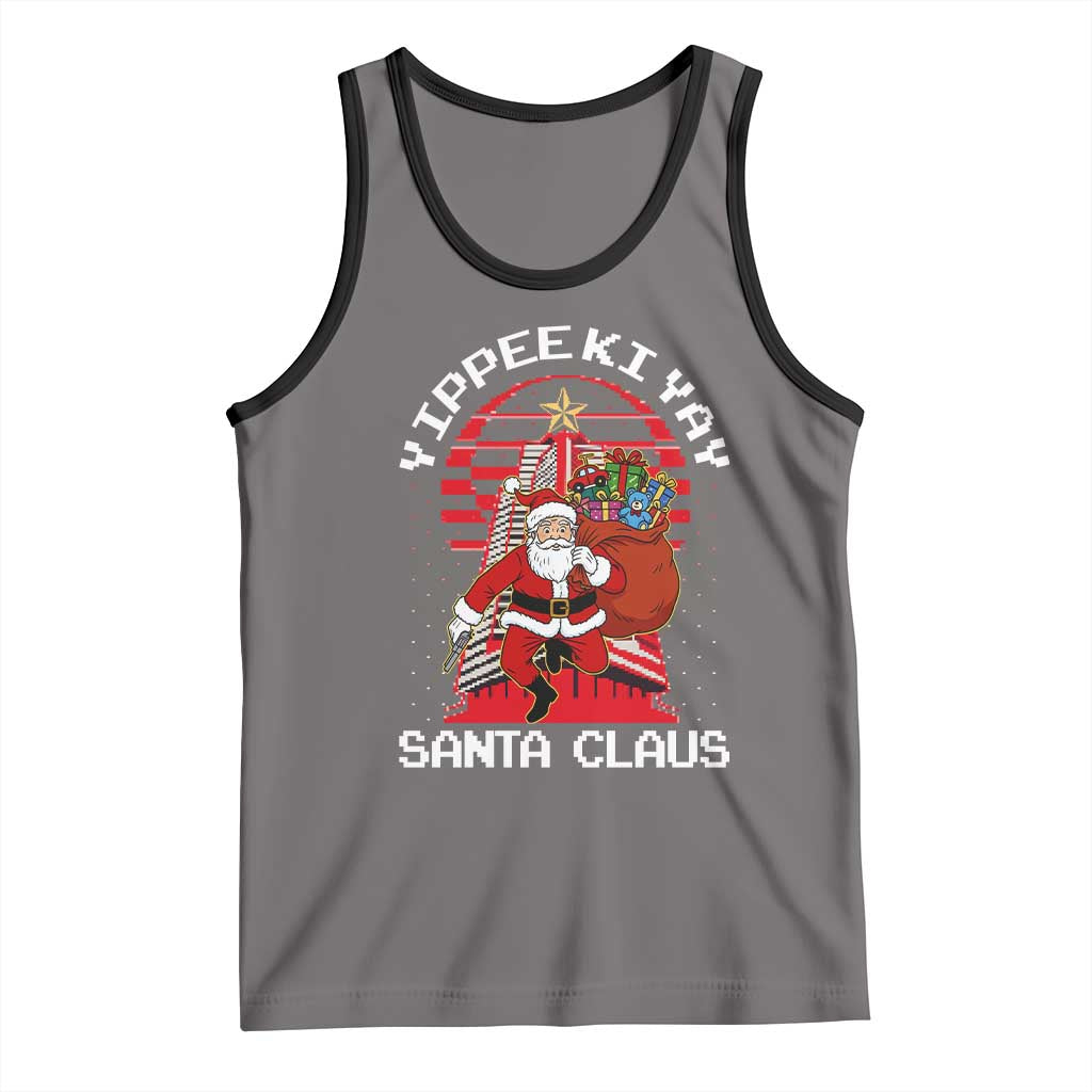 Nakatomi Plaza Christmas Tank Top Yippee Ki Yay Santa Claus - Wonder Print Shop