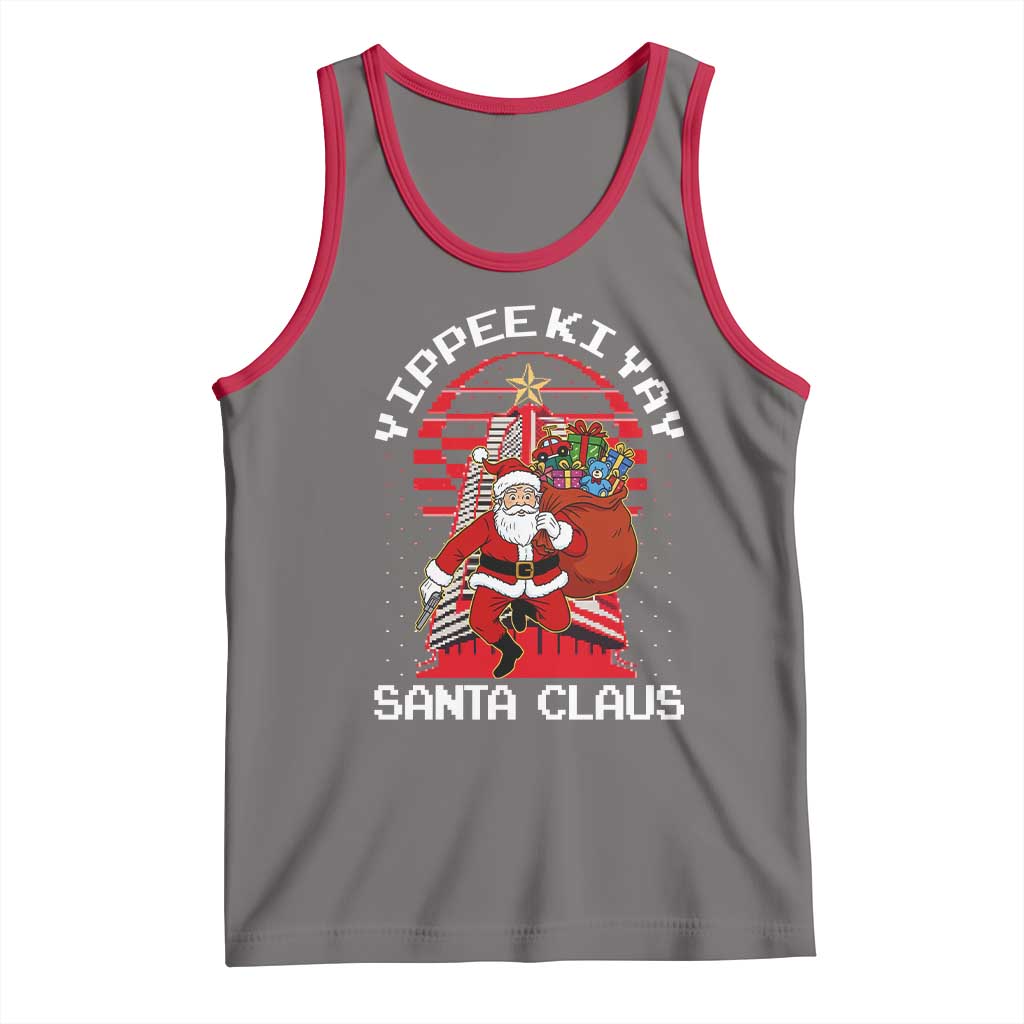 Nakatomi Plaza Christmas Tank Top Yippee Ki Yay Santa Claus - Wonder Print Shop
