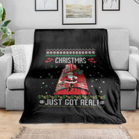 Nakatomi Plaza Christmas Throw Blanket Just Got Real - Wonder Print Shop