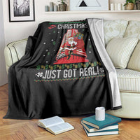 Nakatomi Plaza Christmas Throw Blanket Just Got Real - Wonder Print Shop