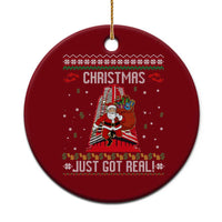 Nakatomi Plaza Christmas Ceramic Ornament Just Got Real - Wonder Print Shop