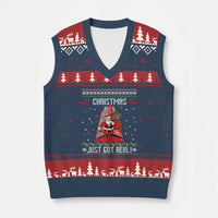 Nakatomi Plaza Xmas V-Neck Knit Sweater Vest Just Got Real - Wonder Print Shop
