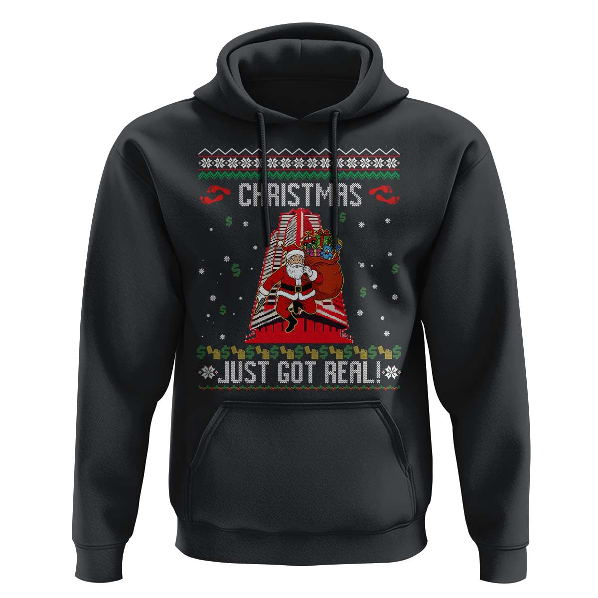 Nakatomi Plaza Christmas Hoodie Just Got Real - Wonder Print Shop