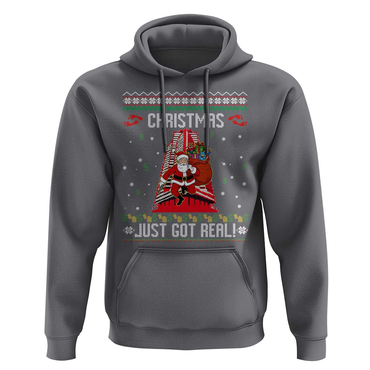 Nakatomi Plaza Christmas Hoodie Just Got Real - Wonder Print Shop