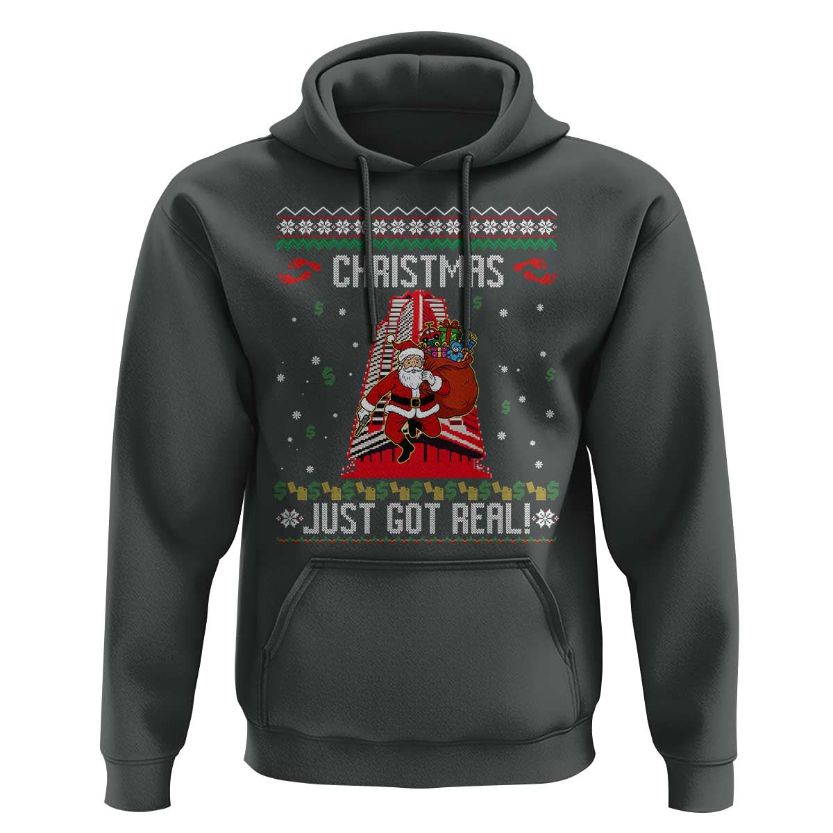 Nakatomi Plaza Christmas Hoodie Just Got Real - Wonder Print Shop