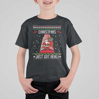 Nakatomi Plaza Christmas T Shirt For Kid Just Got Real - Wonder Print Shop