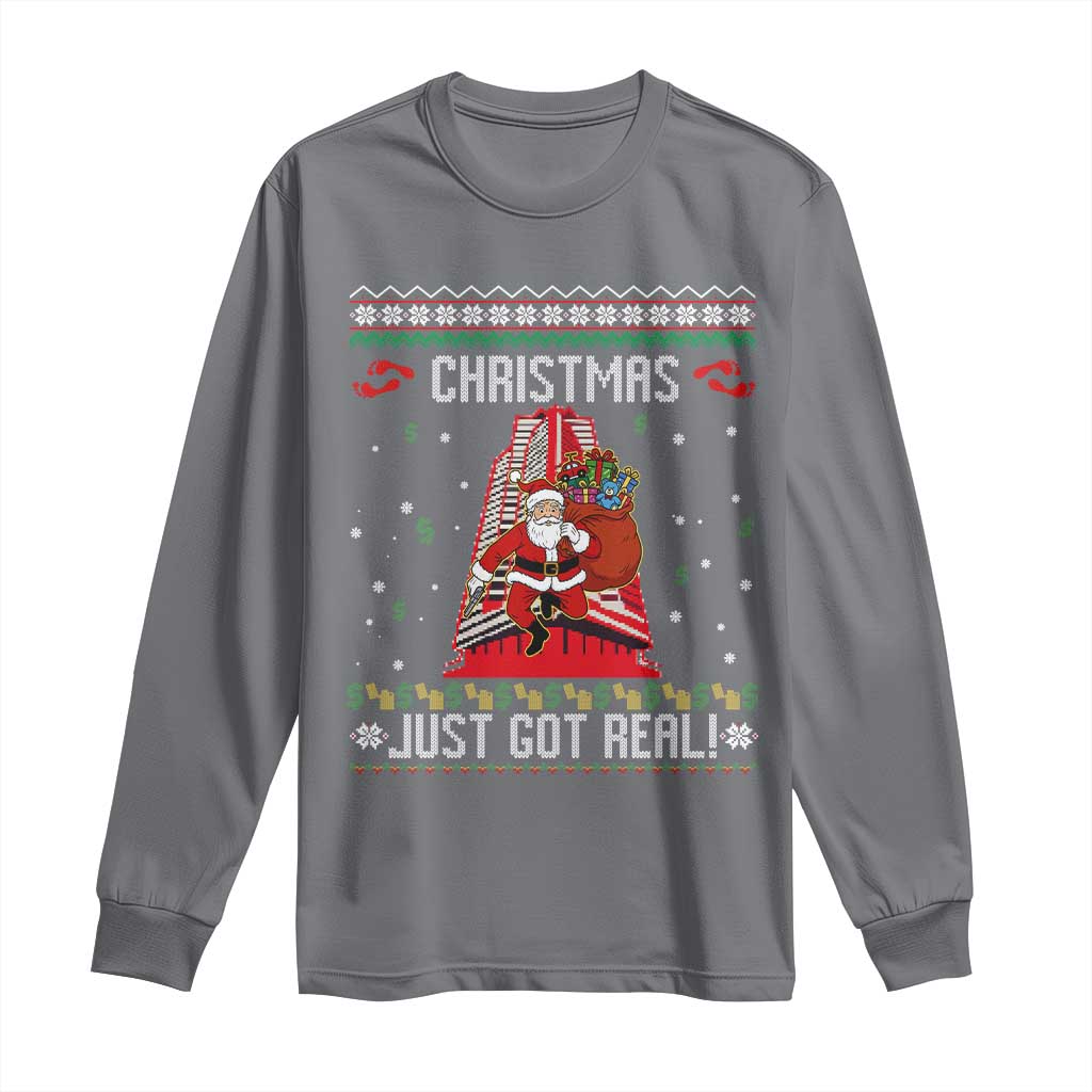 Nakatomi Plaza Christmas Long Sleeve Shirt Just Got Real - Wonder Print Shop