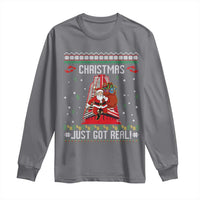 Nakatomi Plaza Christmas Long Sleeve Shirt Just Got Real - Wonder Print Shop