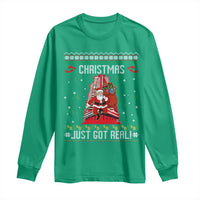 Nakatomi Plaza Christmas Long Sleeve Shirt Just Got Real - Wonder Print Shop