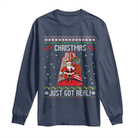 Nakatomi Plaza Christmas Long Sleeve Shirt Just Got Real - Wonder Print Shop
