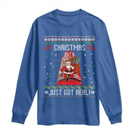 Nakatomi Plaza Christmas Long Sleeve Shirt Just Got Real - Wonder Print Shop