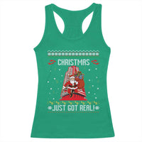 Nakatomi Plaza Christmas Racerback Tank Top Just Got Real - Wonder Print Shop