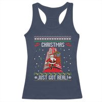 Nakatomi Plaza Christmas Racerback Tank Top Just Got Real - Wonder Print Shop
