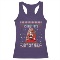 Nakatomi Plaza Christmas Racerback Tank Top Just Got Real - Wonder Print Shop