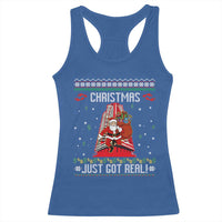 Nakatomi Plaza Christmas Racerback Tank Top Just Got Real - Wonder Print Shop