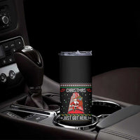 Nakatomi Plaza Christmas Skinny Tumbler Just Got Real - Wonder Print Shop