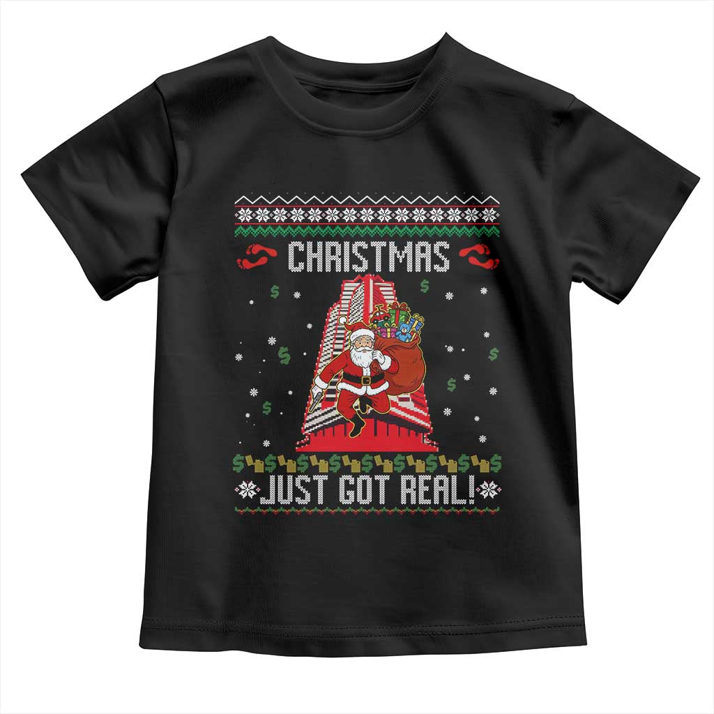 Nakatomi Plaza Christmas Toddler T Shirt Just Got Real - Wonder Print Shop