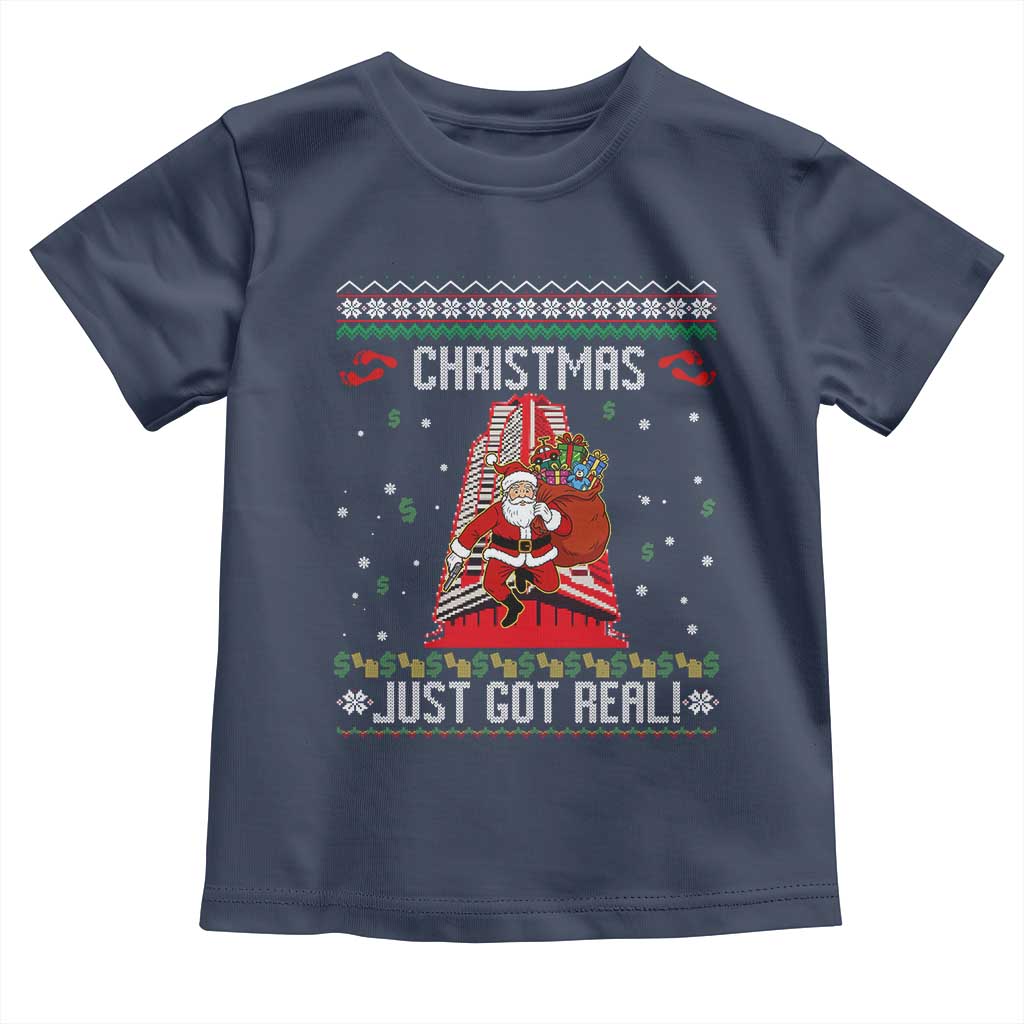 Nakatomi Plaza Christmas Toddler T Shirt Just Got Real - Wonder Print Shop