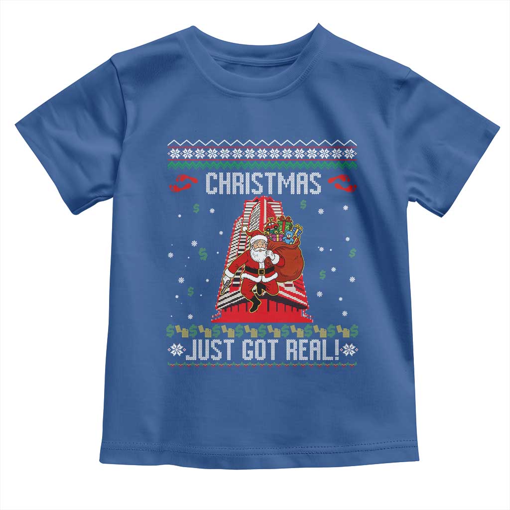 Nakatomi Plaza Christmas Toddler T Shirt Just Got Real - Wonder Print Shop