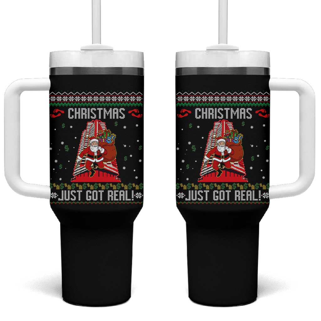 Nakatomi Plaza Christmas Tumbler With Handle Just Got Real - Wonder Print Shop