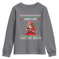 Nakatomi Plaza Christmas Youth Sweatshirt Just Got Real - Wonder Print Shop