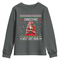 Nakatomi Plaza Christmas Youth Sweatshirt Just Got Real - Wonder Print Shop