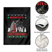 Nakatomi Plaza Christmas Garden Flag Funny Catzilla Monster Xmas - Wonder Print Shop