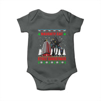 Nakatomi Plaza Christmas Baby Onesie Funny Catzilla Monster Xmas - Wonder Print Shop