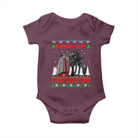 Nakatomi Plaza Christmas Baby Onesie Funny Catzilla Monster Xmas - Wonder Print Shop