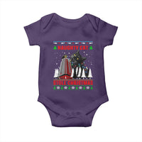 Nakatomi Plaza Christmas Baby Onesie Funny Catzilla Monster Xmas - Wonder Print Shop