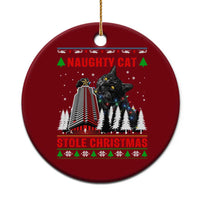 Nakatomi Plaza Christmas Ceramic Ornament Funny Catzilla Monster Xmas - Wonder Print Shop