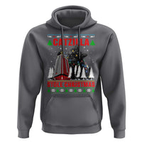 Nakatomi Plaza Christmas Hoodie Funny Catzilla Monster Xmas - Wonder Print Shop