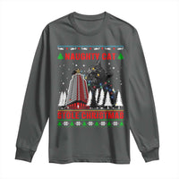 Nakatomi Plaza Christmas Long Sleeve Shirt Funny Catzilla Monster Xmas - Wonder Print Shop