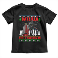 Nakatomi Plaza Christmas Toddler T Shirt Funny Catzilla Monster Xmas - Wonder Print Shop