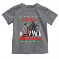 Nakatomi Plaza Christmas Toddler T Shirt Funny Catzilla Monster Xmas - Wonder Print Shop