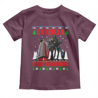 Nakatomi Plaza Christmas Toddler T Shirt Funny Catzilla Monster Xmas - Wonder Print Shop