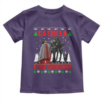 Nakatomi Plaza Christmas Toddler T Shirt Funny Catzilla Monster Xmas - Wonder Print Shop