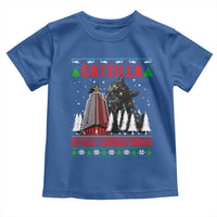 Nakatomi Plaza Christmas Toddler T Shirt Funny Catzilla Monster Xmas - Wonder Print Shop