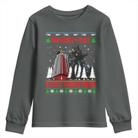 Nakatomi Plaza Christmas Youth Sweatshirt Funny Catzilla Monster Xmas - Wonder Print Shop